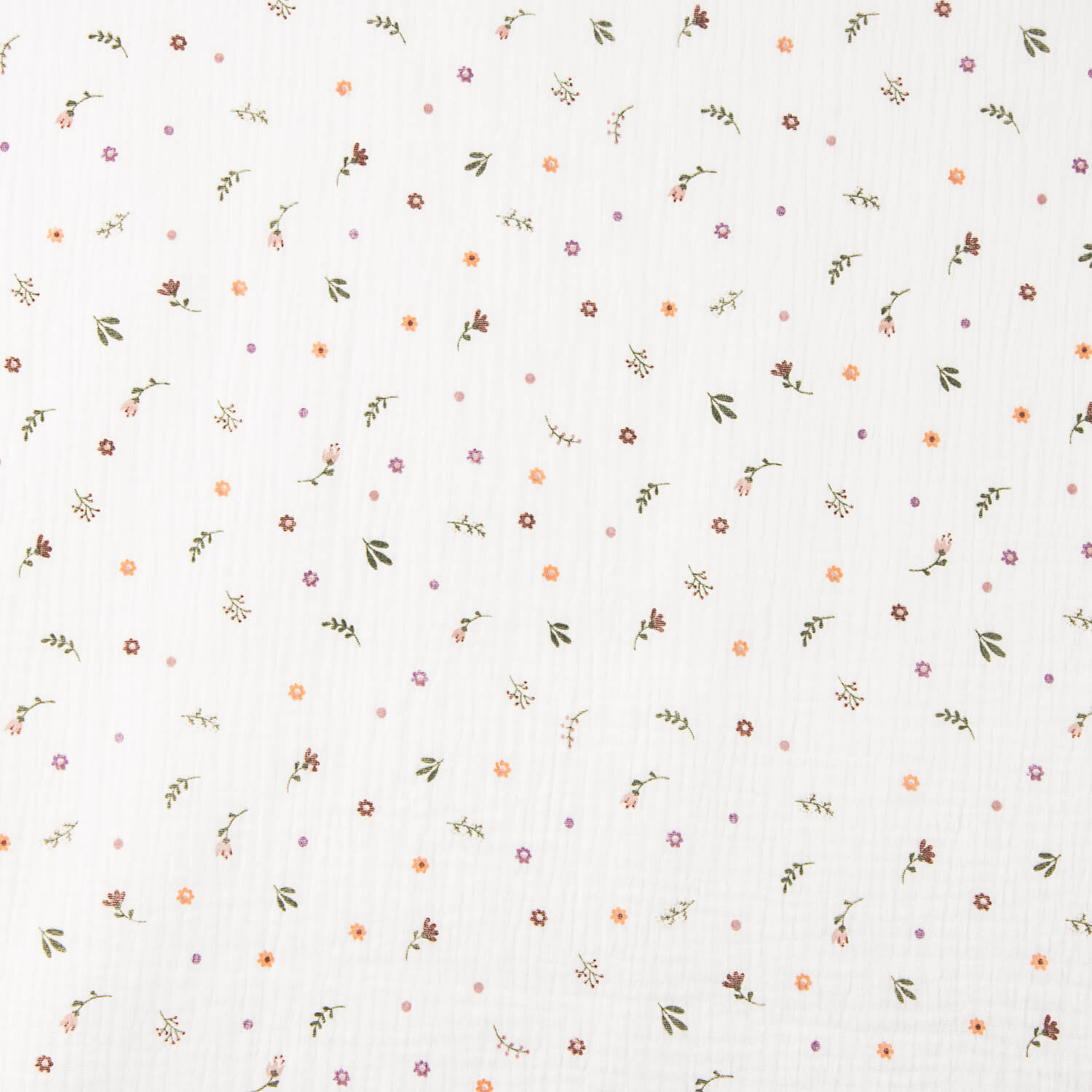 Muselina Algodão Flores Bosque - Ribes y Casals