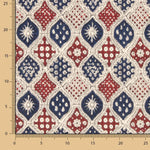 Retal Popelín Estampado Granada Azul 85x145 cms - Ribes y Casals