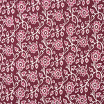 Vela de Algodão Estampada Jardim Vintage Bordô - Ribes y Casals