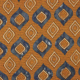 Voile de Algodão Estampado Ikat Terra Índigo - Ribes y Casals