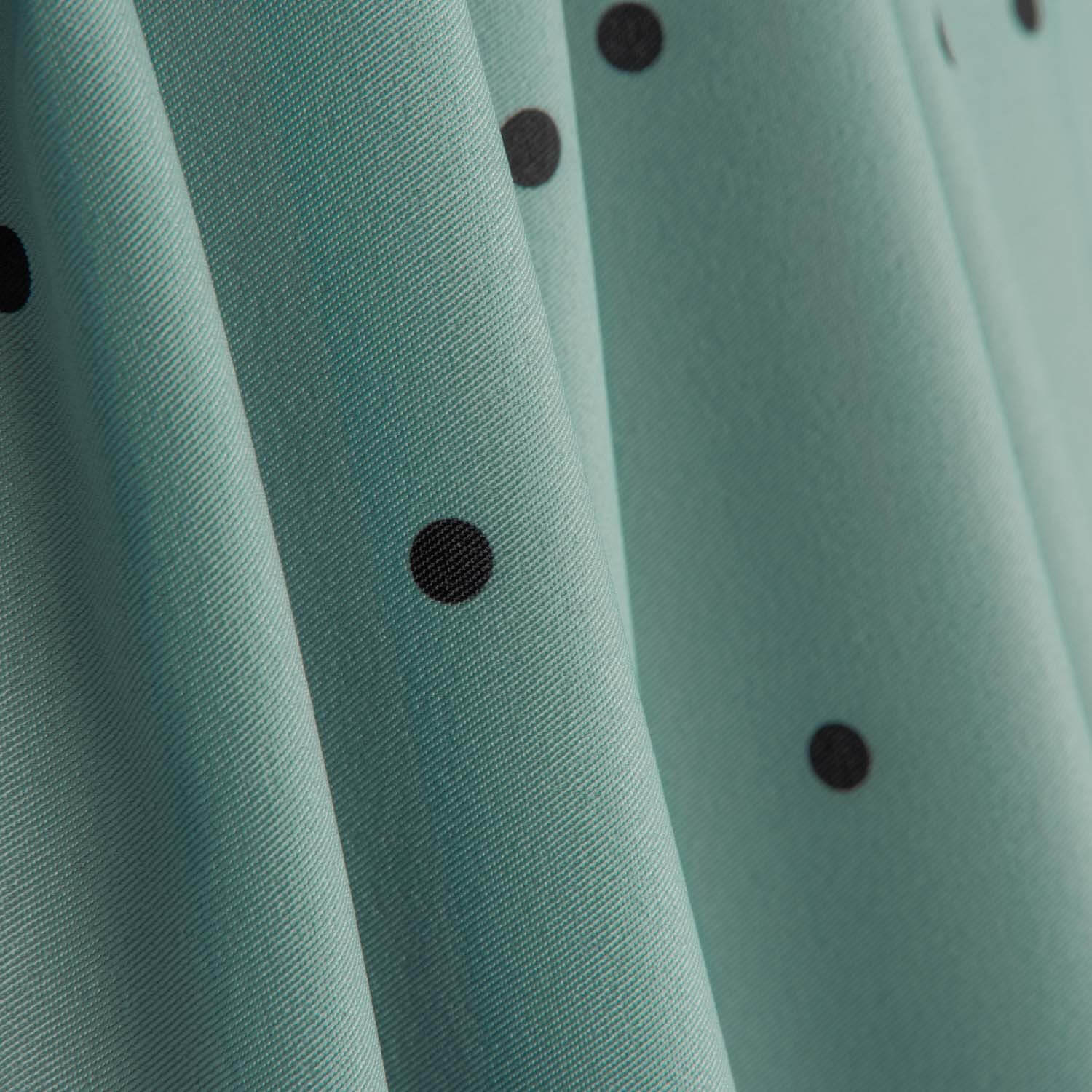 Polytecno Elástico Lunar Preto Fundo Azul Báltico - Ribes y Casals