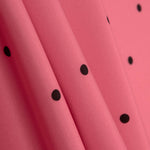 Polytecno Elástico Lunar Preto Fundo Coral - Ribes y Casals