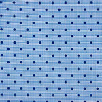 Vichy Algodão Azul Flocado Lunar Azulina - Ribes y Casals