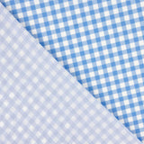 Crepe Vichy Azul e Branco - Ribes y Casals