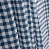 Crepe Vichy Marinho e Branco - Ribes y Casals