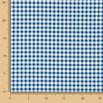 Crepe Vichy Marinho e Branco - Ribes y Casals