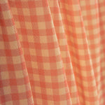 Crepe Vichy Laranja e Coral - Ribes y Casals