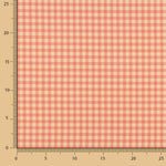 Crepe Vichy Laranja e Coral - Ribes y Casals