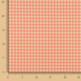 Crepe Vichy Laranja e Coral - Ribes y Casals