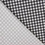 Crepe Vichy Preto e Branco - Ribes y Casals