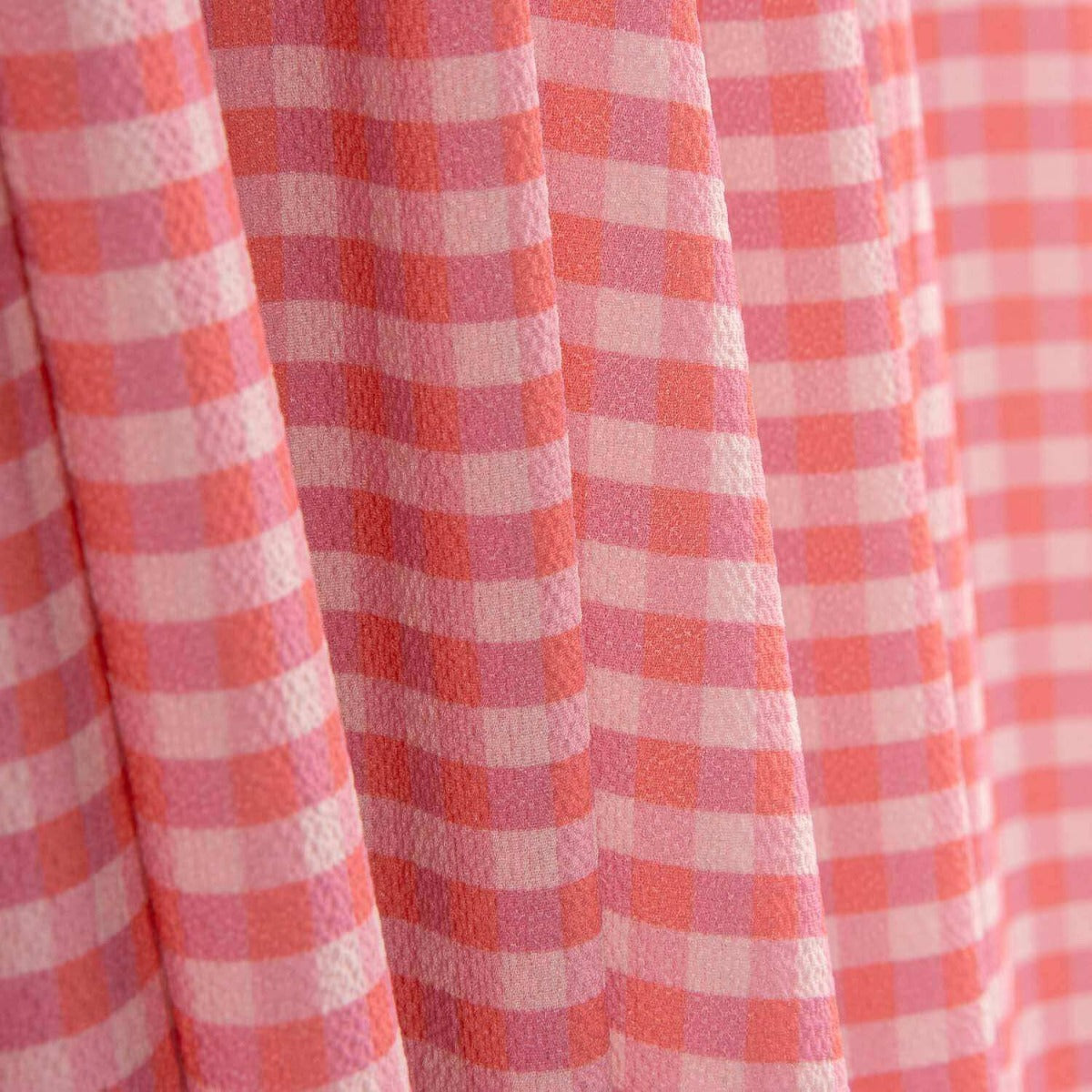 Crepe Vichy Malva e Morango - Ribes y Casals