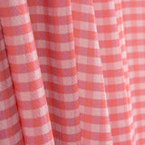 Crepe Vichy Malva e Morango - Ribes y Casals