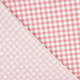 Crepe Vichy Rosa e Branco - Ribes y Casals