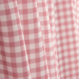 Crepe Vichy Rosa e Branco - Ribes y Casals