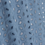 Bordado suíço pétalas azul denim escuro - Ribes y Casals