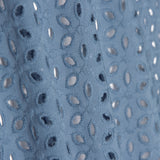 Bordado suíço pétalas azul denim escuro - Ribes y Casals