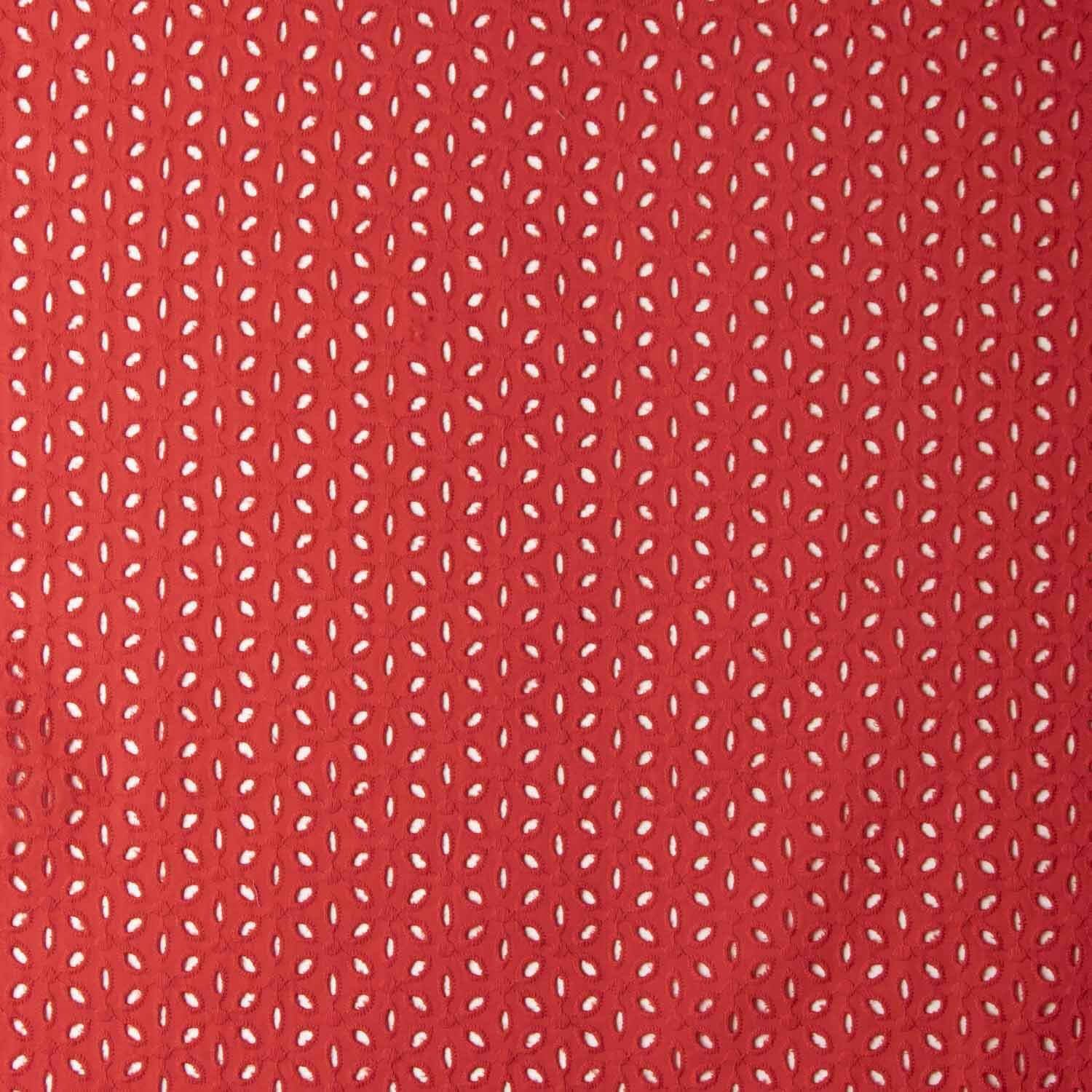 Bordado suíço pétalas vermelhas - Ribes y Casals