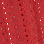 Bordado suíço pétalas vermelhas - Ribes y Casals