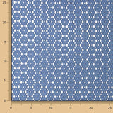 Bordado suíço Margarida azul Denim escuro - Ribes y Casals