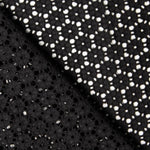 Bordado suíço Margarita preto - Ribes y Casals