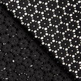 Bordado suíço Margarita preto - Ribes y Casals