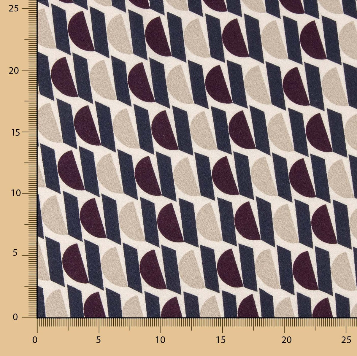 Crepe Viscose Geo Namíbia - Ribes y Casals