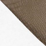 Couro sintético com padrão de crocodilo castanho - Ribes y Casals