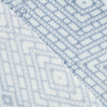 Coral fleece estampado com losangos azuis - Ribes y Casals