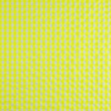 Popelina Seersucker Xadrez Amarelo Fluorescente - Ribes y Casals