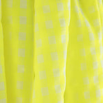 Popelina Seersucker Xadrez Amarelo Fluorescente - Ribes y Casals