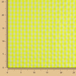 Popelina Seersucker Xadrez Amarelo Fluorescente - Ribes y Casals
