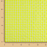 Popelina Seersucker Xadrez Amarelo Fluorescente - Ribes y Casals