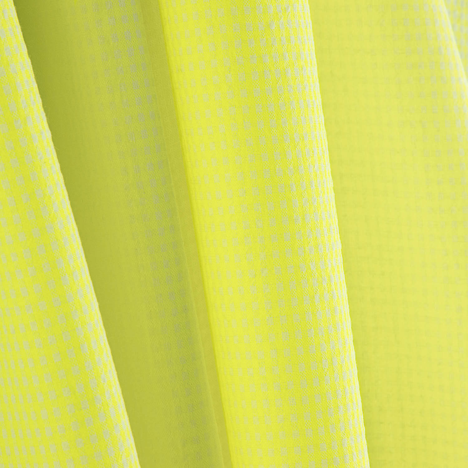 Popelina Seersucker Mini Xadrez Amarelo Fluorescente - Ribes y Casals