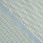 Popelina Seersucker Mini Xadrez Azul Suave - Ribes y Casals