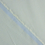 Popelina Seersucker Mini Xadrez Azul Suave - Ribes y Casals