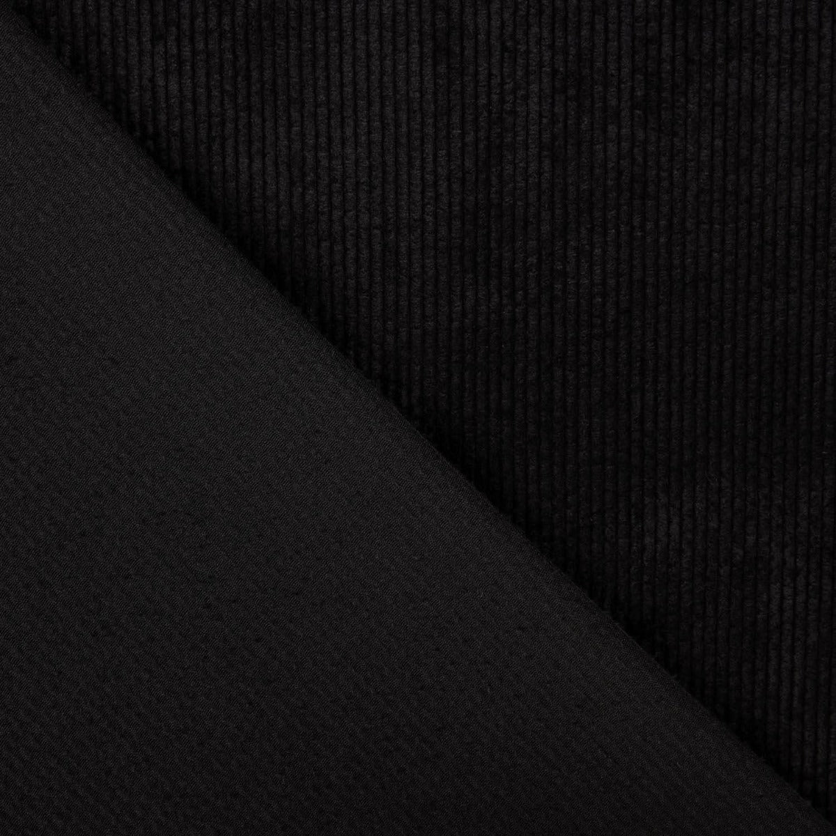 Veludo Cotelê Efeito Lavado Preto - Ribes y Casals