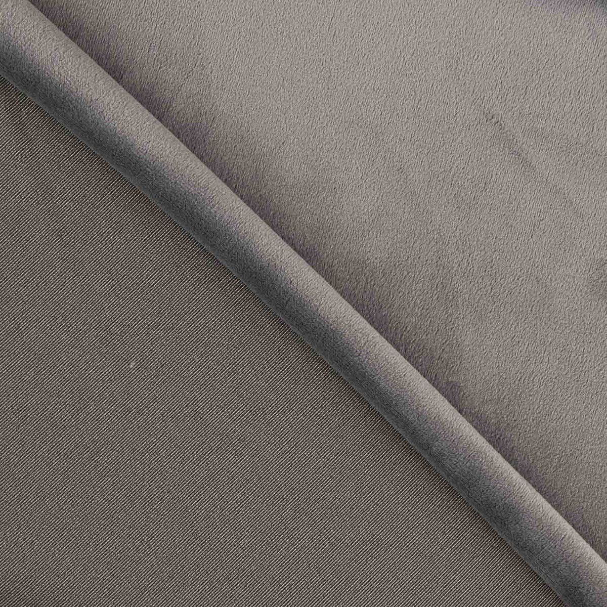 Malha de Veludo Bielástico Cinza - Ribes y Casals