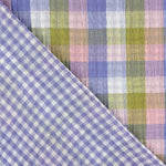 Gaze Dupla Bambula Reversível Xadrez Pastel - Ribes y Casals