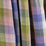 Gaze Dupla Bambula Reversível Xadrez Pastel - Ribes y Casals