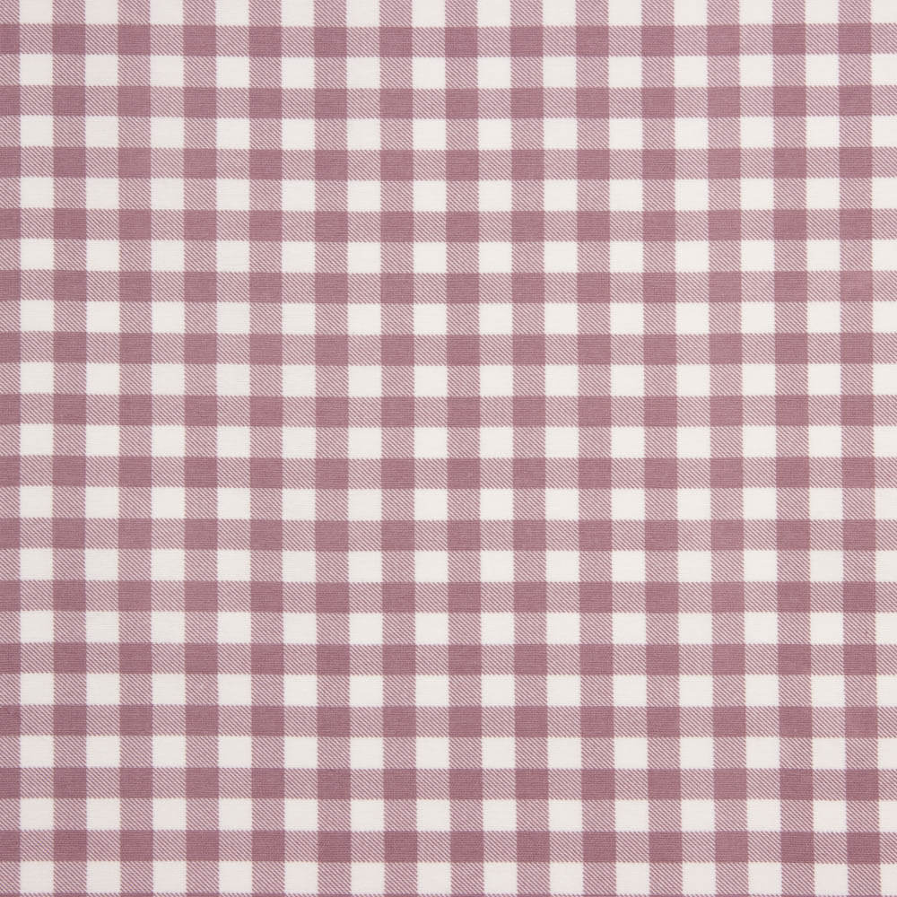 Camisola Fina com Xadrez Vichy Malva - Ribes y Casals