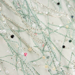 Pedraria Tule Verde Suave Pontilhado Multicolorido - Ribes y Casals