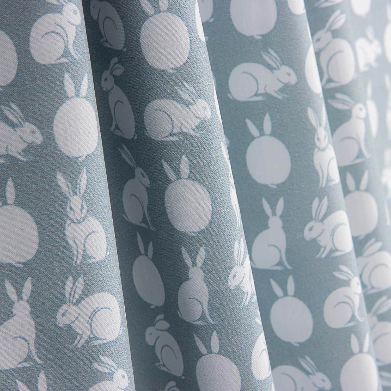 Percal estampado Rabbit Aqua - Ribes y Casals