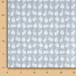 Percal estampado Rabbit Aqua - Ribes y Casals
