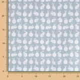 Percal estampado Rabbit Aqua - Ribes y Casals
