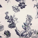 Cetim de poliéster estampado Jardim Noturno - Ribes y Casals