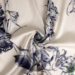 Cetim de poliéster estampado Jardim Noturno - Ribes y Casals