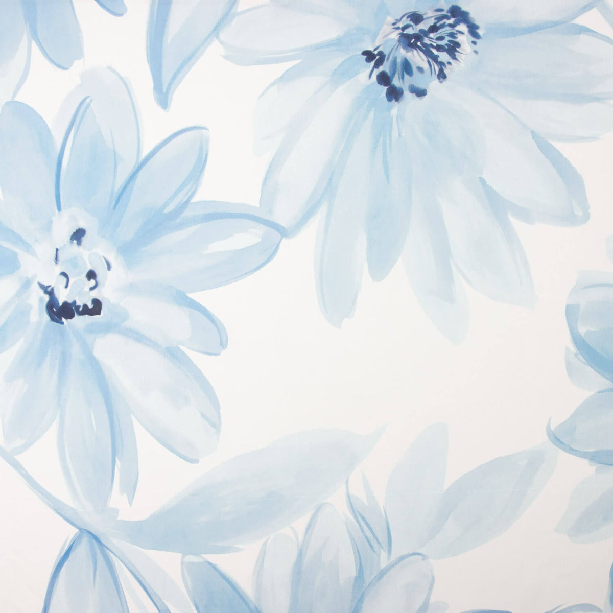 Viscose Flor Aquarela Azul - Ribes y Casals