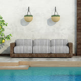 Estofamento Exterior Listrado Cinza - Ribes y Casals