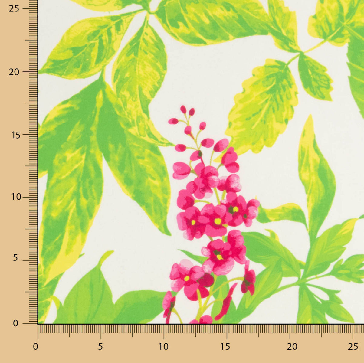 Cetim Estampado Flor Mooma - Ribes y Casals