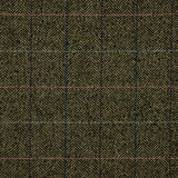 Tecido de Casaco Espiga Verde Garrafa - Ribes y Casals